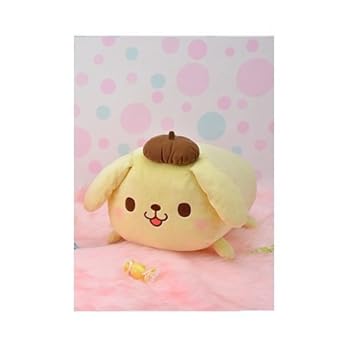 【中古】ゆるかわ　サンリオキャラクターズ　ポムポムプリン　メガジャンボころろん　ぬいぐるみ