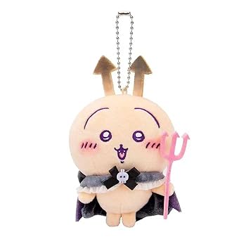 【中古】ちいかわ てんし あくま マスコット ぬいぐるみ あくまなうさぎ