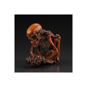 【中古】カプセルQ ミュージアム 妖怪根付 鬼太郎百鬼抄 【5.がしゃどくろ[木彫風彩色]】単品