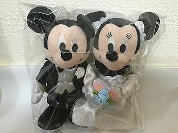 【中古】ブライダル ぬいぐるみS ミッキーマウス＆ミニーマウス　洋装