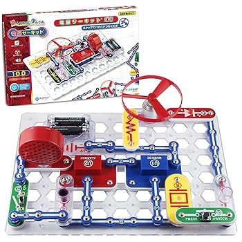【中古】Snap Circuits Jr. 電脳サーキット100【国内正規代理店】日本語実験ガイド 電気や電子回路の仕組みが学べるおもちゃ 単3電池2本 Elenco SC-100