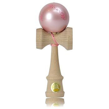 【中古】けん玉 日本けん玉同盟お墨付き品 「天の原 和つづき物 桜 パールサクラ色」
