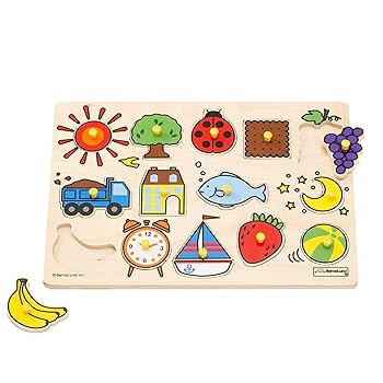 【中古】ボーネルンドオリジナル BorneLund Original ピックアップパズル バラエティ [14ピース] 2歳頃 HY711910
