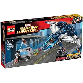 【中古】レゴ スーパー・ヒーローズ アベンジャーズ クインジェット機のシティーチェース 76032 ブロック-セット-おもちゃ