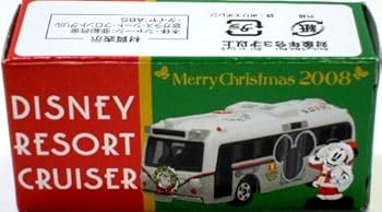 【中古】【東京ディズニーリゾート 2008 「クリスマス」　リゾートクルーザー　トミカ】　TDR 東京ディズニーランド開園２５周年 Christmas DISNEY RESOR
