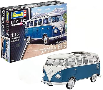 【中古】【39shop】ドイツレベル★1/16 VW タイプ2 T1 サンババス プラモデル(良い)|アトリエ絵利奈