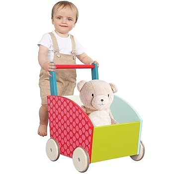 【中古】【39shop】Labebe★子供ウォーカー プッシュ&プル手押し車おもちゃ ワゴントイ カタカタ 歩行器 - グリーンヘッジホッグ(非常に良い)｜アトリエ絵利奈