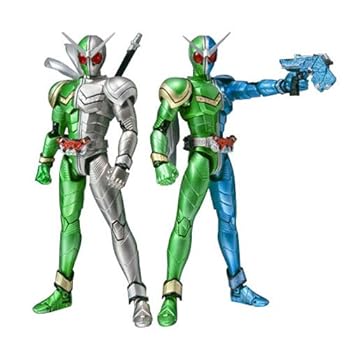 【中古】S.H.フィギュアーツ 仮面ライダーWダブル サイクロントリガー&サイクロンメタル