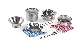 【中古】【39shop】Step2★Cooking Essentials 10-Piece Stainless Steel Set by Step2 [並行輸入品]（良い）｜アトリエ絵利奈