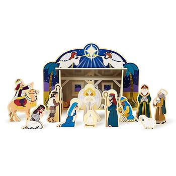 【中古】Wooden Nativity Set, US and Some Other Countries Market [並行輸入品]