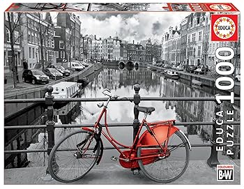 【中古】【39shop】1000ピース★ジグソーパズル Educa オランダ アムステルダム Amsterdam 48&times;68cm 14846(非常に良い)｜アトリエ絵利奈