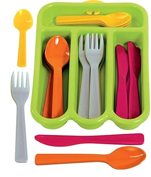 【中古】Gowi Toysカトラリーセットグリーン - 4個セット