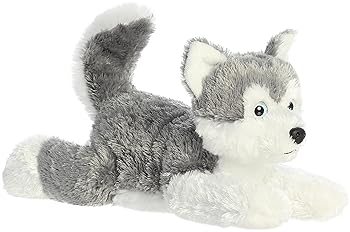 【中古】Shadow Siberian Husky 12\'\' Plush Dog by Aurora - Flopsie Series by Aurora World, Inc. [並行輸入品]