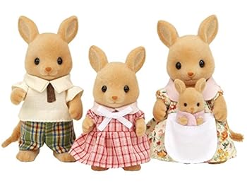 【中古】【39shop】シルバニアファミリー★人形 【 カンガルーファミリー 】 FS-03 STマーク認証 3歳以上 おもちゃ ドールハウス Sylvanian Families エポック社 EPO(良い)|アトリエ絵利奈