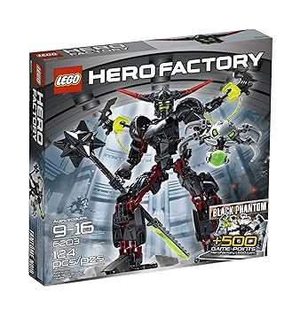 【中古】LEGO 6203 レゴ ヒーローファクトリー「ブラックファントム」外国で制限事項品 2012年作