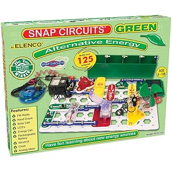 【中古】Snap Circuits グリーン代替エネルギー電子機器探索キット | 125以上のSTEMプロジェクト | フルカラープロジェクトマニュアル | 40以上のスナッ