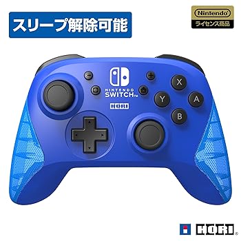 【中古】【任天堂使用許可商いもの】ワイヤレスホリパッド for Nintendo Switch 青色【Nintendo Switch相応う】