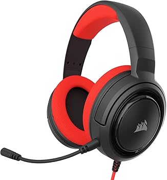 【中古】【39shop】Corsair★ゲーミングヘッドセット HS35 STEREO Stereo Gaming Headset -Red- PC PS4 Switch SP867 CA-9011198-AP（良い）｜アトリエ絵利奈