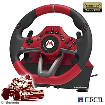 【中古】【39shop】【任天堂ライセンス商品】マリオカートレーシングホイールDX★for Nintendo Switch【Nintendo Switch対応】（良い）｜アトリエ絵利奈