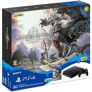 【中古】PlayStation 4 MONSTER HUNTER: WORLD Starter Pack Black CUHJ-10022【メーカー生産終了】