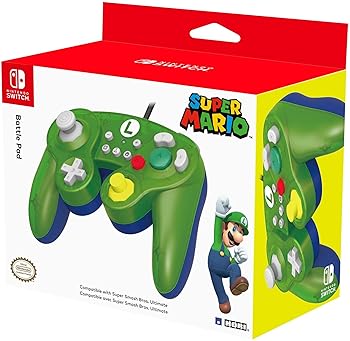 【中古】【39shop】【任天堂ライセンス商品】ホリ★クラシックコントローラー for Nintendo Switch ルイージ【Nintendo Switch対応】（良い）｜アトリエ絵利奈