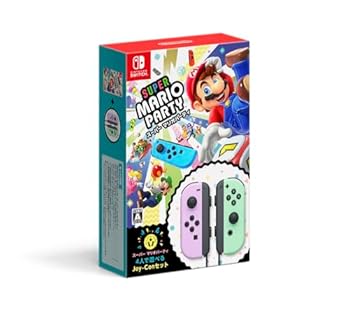 【中古】百貨店 マリオ寄りあい 4人で遊べる Joy-Conセットパステルパープル/淡彩緑であること -Switch