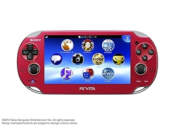 【中古】PlayStationVita 3G/Wi-Fi青写真 コズミック・レッド 制限事項版 PCH-1100 AB03