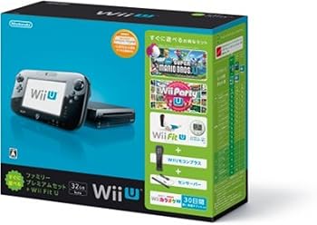 【中古】Wii U すぐに遊べるファミリープレミアムセット+Wii Fit UクロバランスWiiボード非