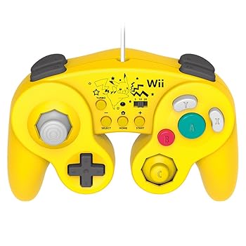 【中古】【Wii U/Wii相応う】ホリ 古典派音楽制御装置 for Wii U ピカチュウ  Wiiリモコンシートピカチュウ