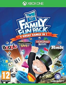 【中古】Hasbro Family Fun Pack Monopoly, Boggle, Trivial Pursuit and Risk XBOX One Game おもちゃ-その他