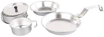 【中古】【39shop】Coleman★Camping Cookware | 5-Piece Aluminum Nesting Mess Kit コールマン キャンピング クックウエア 5ピース アルミニウム ネスティング メ（良い）｜アトリエ絵利奈