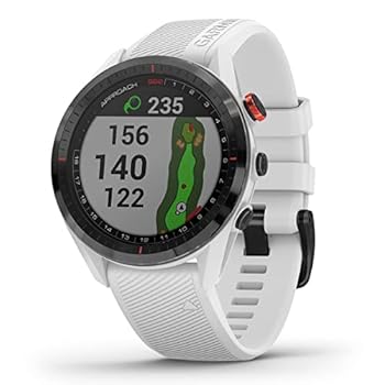 【中古】GARMINガーミン ゴルフナビ GPS Approach S62 白いこと【日本置き目品】 010-02200-21