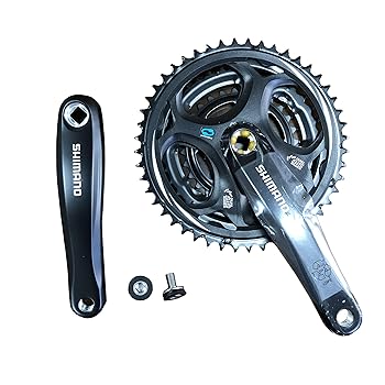【中古】シマノSHIMANO フロントチェーンホイール MTB FC-M311-L 48×38×28T 170mm 8S/7S ブラック ・対応BB 四角軸 122.5mm LL123 EFCM311C888XL ALTUS