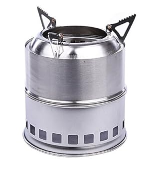 【中古】【ノーブランド品】 ネイチャーストーブ はんごう 飯盒 焚火 エコロジー 安定性 キャンプ アウトドア レジャー ごはん 軽量 持ち歩き簡単 MI-NAT