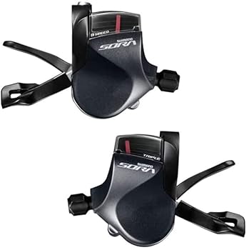 【中古】シマノSHIMANO シフティングレバーROAD SL-R3000-P 左右セット 2×9S ESLR3000DPA SORAソラ