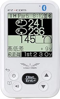 【中古】アサヒゴルフ EAGLE VISION ez com GPSゴルフナビ ハンディー印字機 ユニ一発やる EV-731 白いこと