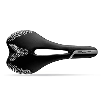 【中古】SELLE ITALIAセライタリア SLR FLOW Ti316 BLK L サドル・掛け目:185g ・幅:145粍 ・長さ:275粍 ・線路原料品:Ti316 RAIL7粍