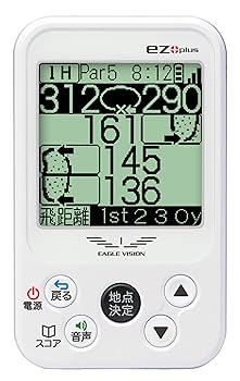 【中古】【39shop】朝日ゴルフASAHI★GOLF ゴルフナビGPS EAGLE VISION イーグルビジョン ez plus EV-414 ホワイト（良い）｜アトリエ絵利奈