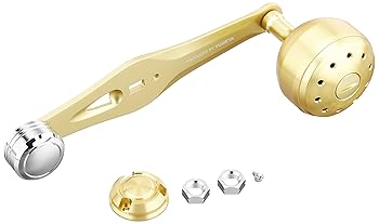 【中古】シマノSHIMANO 純正 リールパーツ 夢屋 パワーバランスハンドル 65mm ゴールド アルミ パーツ