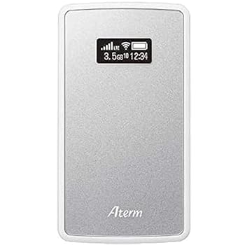【中古】NECプラットフォームズ Aterm Wi-Fi モバイルルーター tri band MP02LN SW メタリックシルバー PA-MP02LN-SW