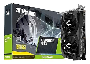 【中古】ZOTAC Gaming GeForce GTX 1660 Super 6GB GDDR6 192ビット ゲームグラフィックカード 超パウダーコンパクト ZT-T16620F-10L