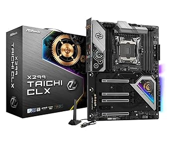 【中古】ASRock Intel X299心付け書き割り積み上げる ATX 母ちゃんゲーム盤 X299 Taichi CLX
