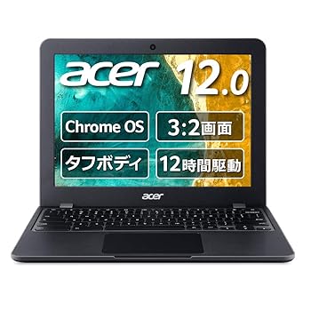 【中古】Chromebook クロームブック Acer ノートパソコン 12.0型 C851-A14N グーグル Google 米軍用規格MIL-STD 810G準拠 耐衝撃モデル 18,881円