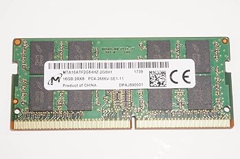 【中古】FMB-I 互換性 MTA16ATF2G64HZ-2G6H1 交換 ミクロン用 16gb Pc4-2666v Ddr4-2666mhz So-Dimm メモリ 16GB
