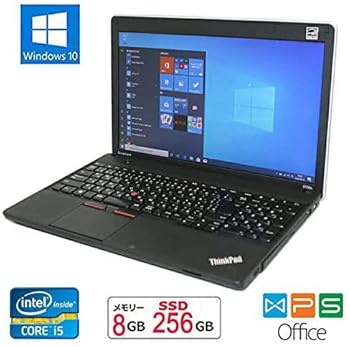 【中古】【新品SSD搭載】【Win 10搭載】LENOVO ThinkPad E530c ★第3世代Core i5 2.6GHz／８GBメモリ／SSD 256GB／15.6インチ／WiFi／テンキー【最新版Of