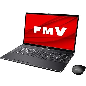 【中古】富士通 FMV LIFEBOOK NH90/E2 ブライトブラック - 17.3型 ハイスペック ノートパソコン[Core i7 / メモリ 8GB / SSD 256GB+HDD 1TB / BDドライブ｜アトリエ絵利奈