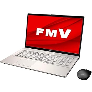 【中古】富士通 FMV LIFEBOOK NH90/E2 三鞭酒ゴールド - 17.3型 ハイスペック 万覚え帳マイコン[Core i7 / 記憶装置 8GB / SSD 256GB+HDD 1結核症 / BD素っ気ない