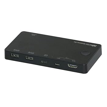 【中古】ラトックシステム 4K HDMI マイコン うつり変わり器 2台用 RS-240CA-4K マイコン 2台 管する 1台 うつり変わり USB-C HDMI パソコンうつり変わり器 2台 見せびらかす パソコン切 その他-パソコン・周辺機器