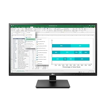 【中古】LG 管する 見せびらかす 24BK550Y-B 23.8in/盛りだくさん固定ディスク/IPS 非光輝/HDMI,DP,DVI,D-Sub/中軸,高さ調節する,スイベル/金棒引き内蔵/フリッカー