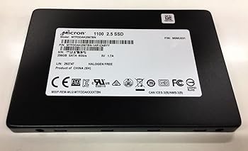 【中古】Micron マイクロン SSD 256GB 3D TLC NAND SATA 6Gbps 7mm厚 MTFDDAK256TBN-1AR1ZABYY バルク品